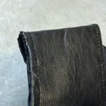 Vtg Harley Davidson Black Leather Vest Size S Laces Snaps Embroidered Photo 2