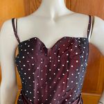 Vintage 50s/60s Full Circle Cocktail Party Dress XS/S Brown Photo 5