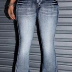 SheIn Women's Blue Flared Jeans Photo 0