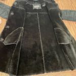 Colebrook Classics Genuine‎ Suede Leather Faux Fur Lined Hooded Jacket Small Black Photo 6