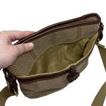 Liz Claiborne Vintage 90ās Beige & Brown Rattan Crossbody Bag Purse Shoulder Bag Photo 2