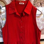 Day+Moon Sleeveless Baby Doll Dress Small Red Photo 3