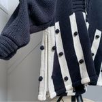 Vintage Susan Martin Black White Zip Up Chunky Long Sleeve Sweater Size Medium Photo 10