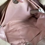 Coach  Ashley Metallic Silver and white leather  Tote shoulder Bag Photo 7