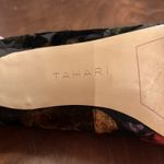 Tahari  Gia Floral Jacquard Kitten Heel Pumps Black Pointed Toe Size 7.5 M Photo 9