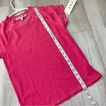 AMO Raglan Tee NWT cap sleeve distressed womens Pink (xsmall) casual bright Size XS Photo 4