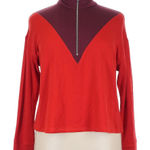 Lane Bryant NWT Red and Purple Colorblock Sweatshirt Photo 0