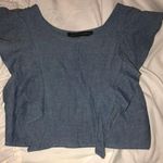 Boutique denim like crop top Photo 0