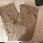 Abercrombie & Fitch  Oatmeal High Rise Taper Jeans NWOT Size 30 Photo 0