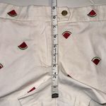J.Crew 100% Cotton Watermelon Embroidered Shorts, Size 8 Photo 2