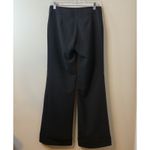 Trina Turk Wool Wide Leg Pleated Cuffed Hem Trouser Gray Pants Trendy Sz 4 EUC # Photo 2