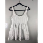 Princess Polly  Lorinda Mini Dress White Cotton Fit Flare Size US 6 Bridal Party Photo 5