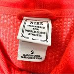 Nike Women Sportswear Gym Vintage Full-Zip Hoodie Red Long Sleeve Size Small Photo 3