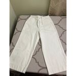Wray Lake Butter Jeans, Size 4 High Rise Crop Cream Beige Elastic Waist Wide Leg Photo 8