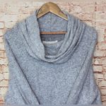 cupio Light Gray Cowl Neck Blanket Soft Sweater Photo 1