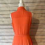 Nanette Lepore  Coral Pleat & Button Front Belted Dress Size 2 Photo 5