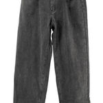 White Fox Boutique White Fox High-Rise Baggy Straight Leg Black Jeans Women L Distressed Denim Y2K Photo 0