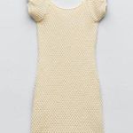 ZARA  Crochet Knit Mini Dress Photo 4