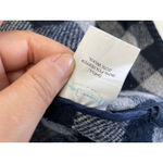 Draper James Cape Coat Womens X Small Small Blue White Buffalo Check Full Zip Photo 4