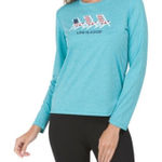 Life is Good  Long Sleeve Performance Shirt Beach Chair Americana Flag Small Photo 0