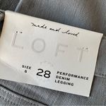 Loft NWT Ann Taylor  Performance Denim Legging Jeans Size 6 Photo 8
