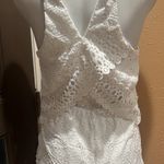 J.O.A. white lace open back romper Photo 5