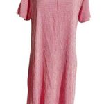 NEW Cut Loose Size Large Crinkle Check Swing Dress $112 Checkered Gingham Boho Photo 0