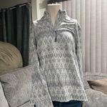Free Country  Women's Gray and White Patterned Hoodie Photo 2