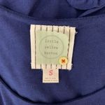 Anthropologie  Little Yellow Dot Top Small‎ Blue Short Sleeve Boho Chic Photo 5