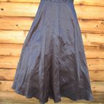 Monique Lhuillier High Neck Evening Gown Dress Navy Pockets Photo 9