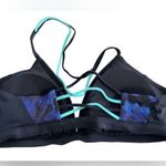 Athleta Freestyle Bikini Top in Cloud Camo Dress Blue. Size M Racerback Athletic Photo 4