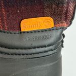 Kamik  Red and Black Plaid Winter Boots Photo 5