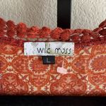 Boho Kimono Cardigan Women’s Large Rust Orange Patchwork Sheer Lightweight Layer Photo 2