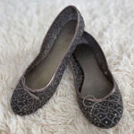 Adrianna Papell ‎ Flats Womens US 7.5 Shoes Gray Embellished Bow Ballet Core Photo 0