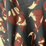 Kate Spade So Foxy Foxes Smocked Dress size 10 blue burgundy white Photo 5