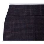 See By Chloe Ink Navy Plaid Cotton Pencil Skirt Size 40 Photo 2