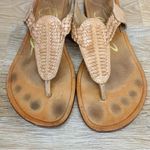 Rebels Women’s Size 7 Leather Huarache Braided Sandals Brown Photo 6