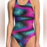 Nike {8} Fastback Cosmic Purple Swimsuit One Piece Photo 0