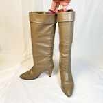 Vintage Joyce California Tall Taupe Leather Knee High Slouch Boots~6.5~ Photo 1