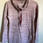 Talbots 🌞T by  Burgundy Red Heathered Cowl Neck Long Sleeve Thermal Shirt #R Photo 0