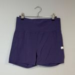 Vuori  purple bike shorts 4” inseam with brand patch Photo 0