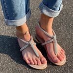 Bamboo Clear Rhinestone Sandal Photo 0