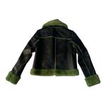 Azalea Wang size small Green Faux Fur faux leather jacket grinchy Black Photo 1
