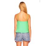 Susana Monaco $138 New  String Flare Top - Lovebird  Green - Small Photo 1