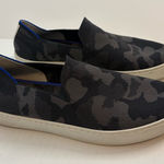 Rothy's  The Original Slip On Sneaker in Black‎ Gray Camouflage Women Size 8.5 Photo 0
