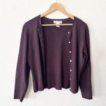 Worthington Brown and White Cardigan Sweater Photo 0