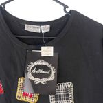 Spell Bound NWT Dead stock Women's‎ Size Large Patchwork Embroidered Shirt Black Photo 1