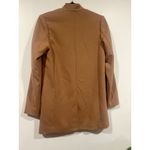 H&M Womens Rayon Blend Long Blazer Tan 4 Business Casual Corpcore Office Photo 5