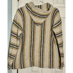 Earth Ragz Baja Joe Hoodie, Blue, Tan, Yellow, Gold Threading, Medium Photo 6