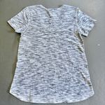 Lululemon What The Sport Tee Tiger Space Dye Black White V-Neck Shirt Size 6 Photo 6